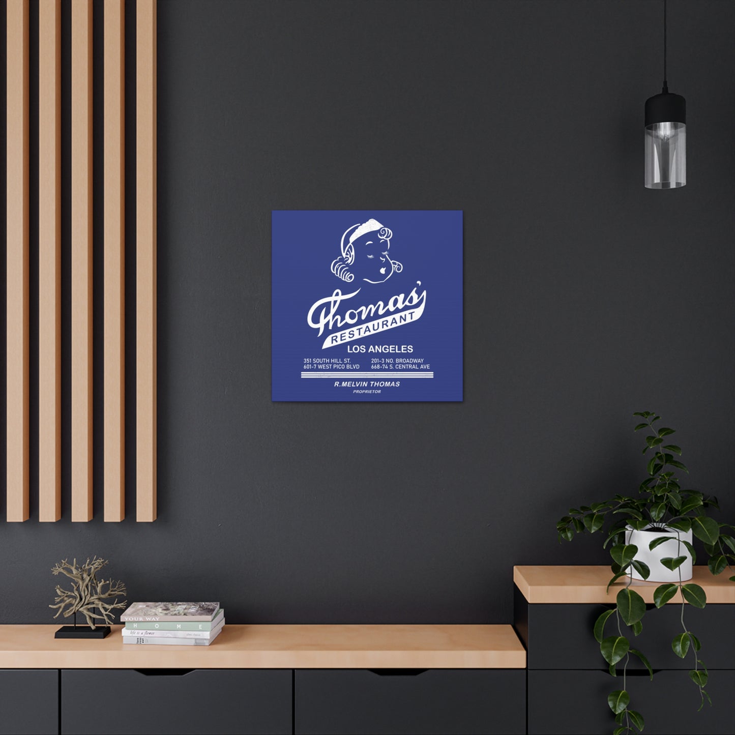 Thomas' Restaurant- Canvas Wall Art