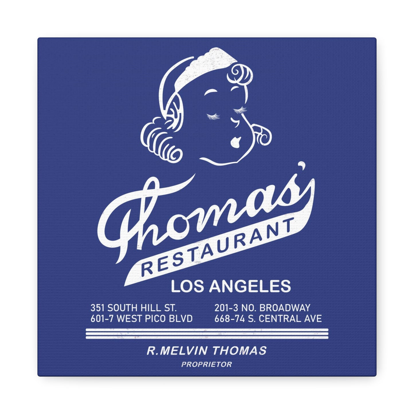 Thomas' Restaurant- Canvas Wall Art