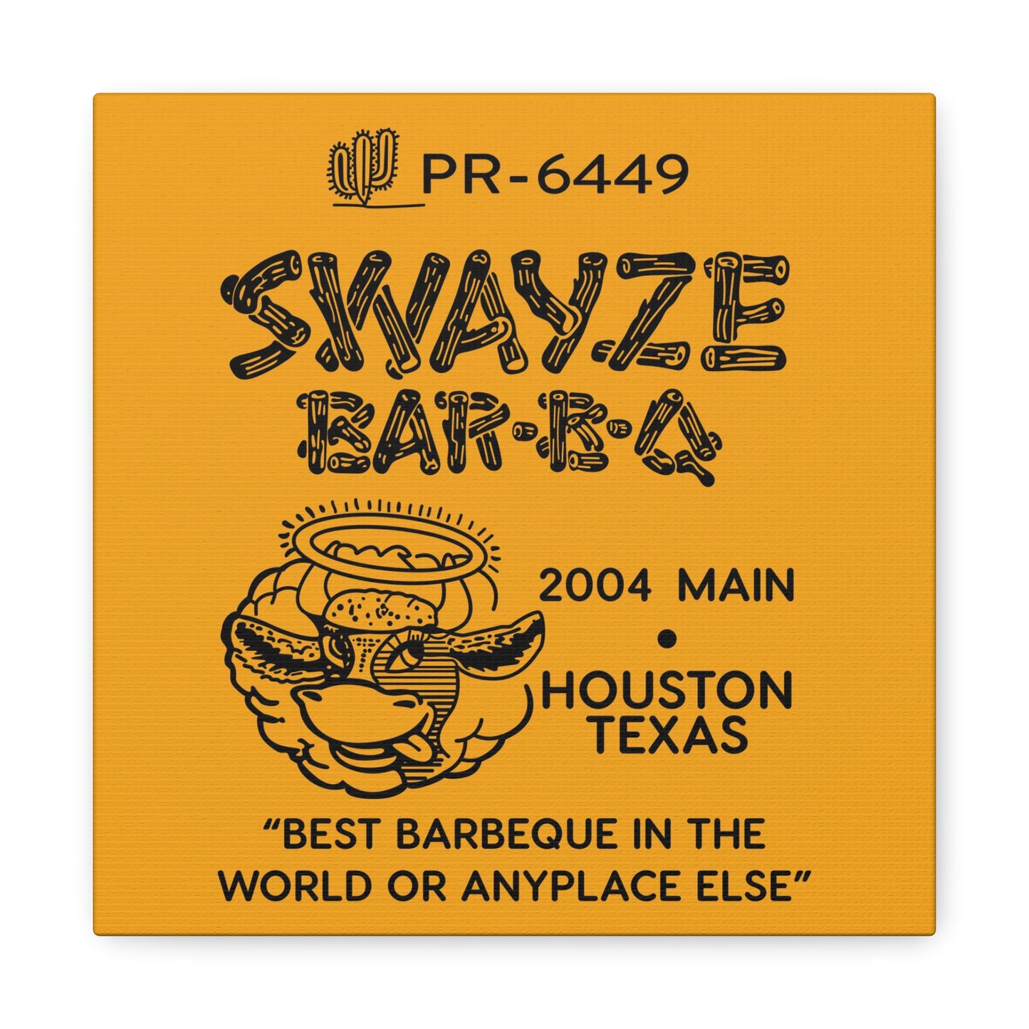 Swayze BBQ - Canvas Wall Art