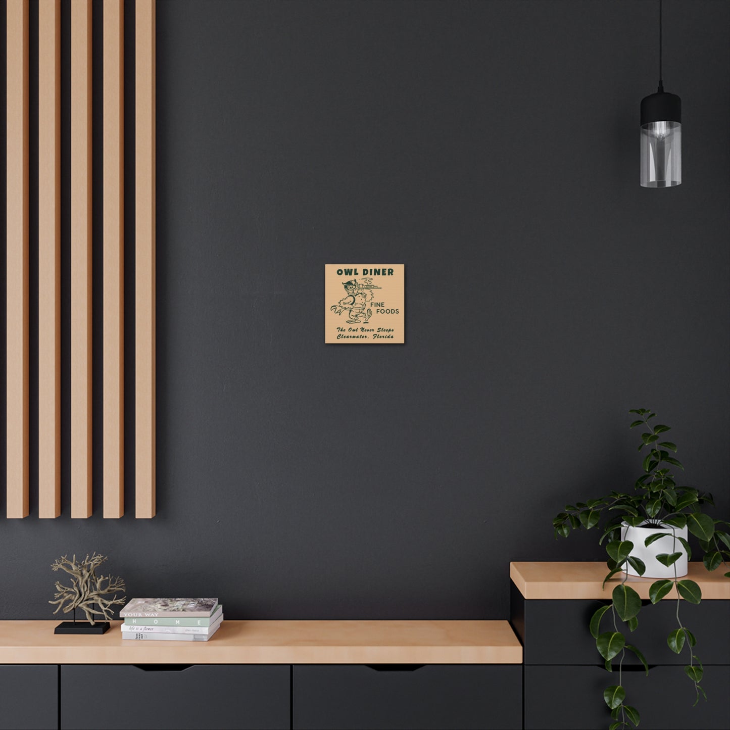 Owl Diner - Canvas Wall Art