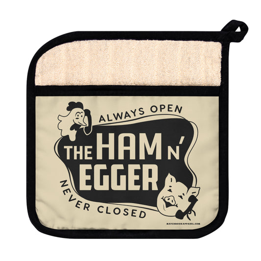 Ham n' Egger Potholder w/Pocket