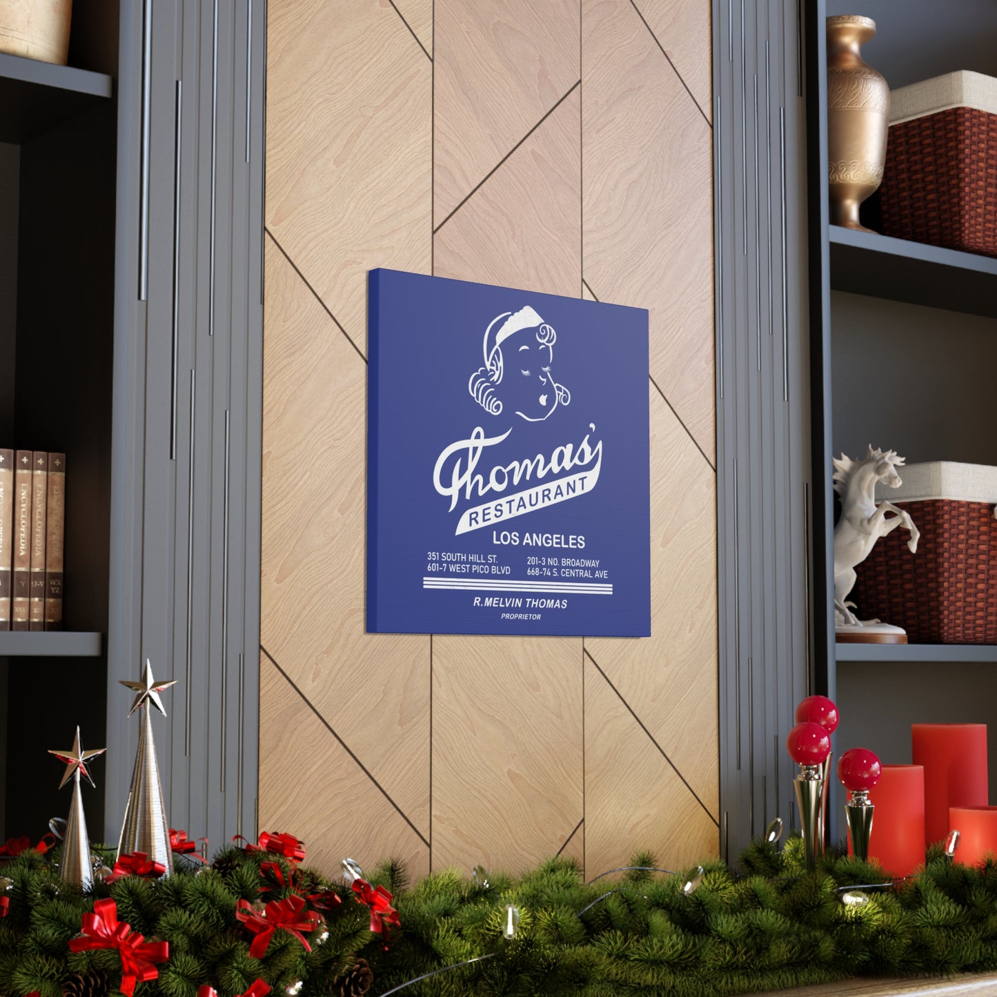 Thomas' Restaurant- Canvas Wall Art