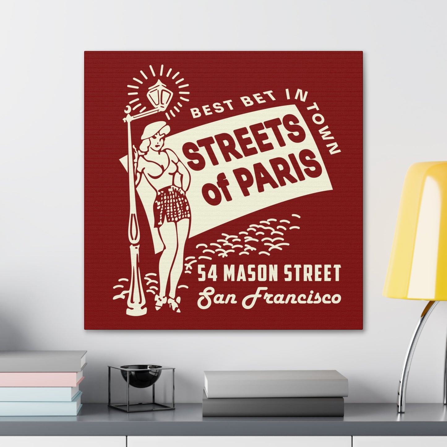 Streets of Paris  - Canvas Wall Art