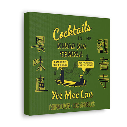 Cocktails in the Kwan Yin Temple - Canvas Wall Art