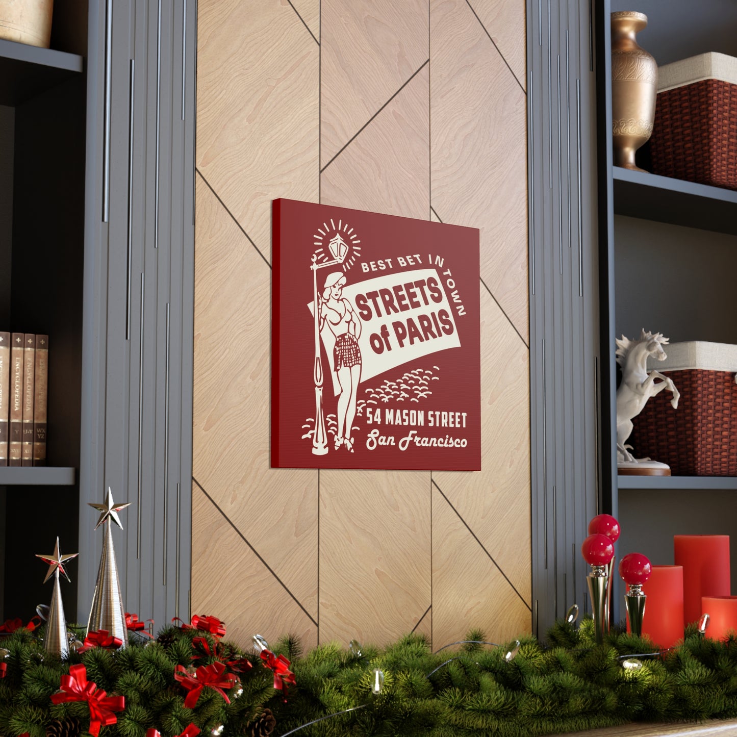 Streets of Paris  - Canvas Wall Art