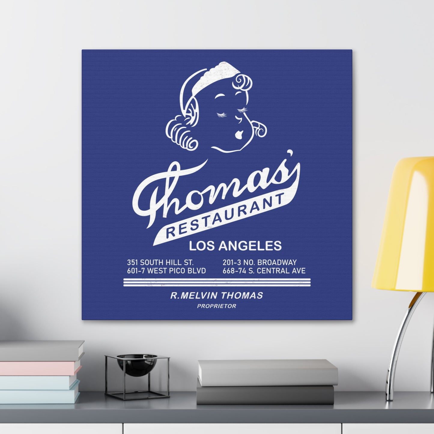 Thomas' Restaurant- Canvas Wall Art