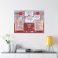 Ham n' Egger - Vintage Menu on Canvas