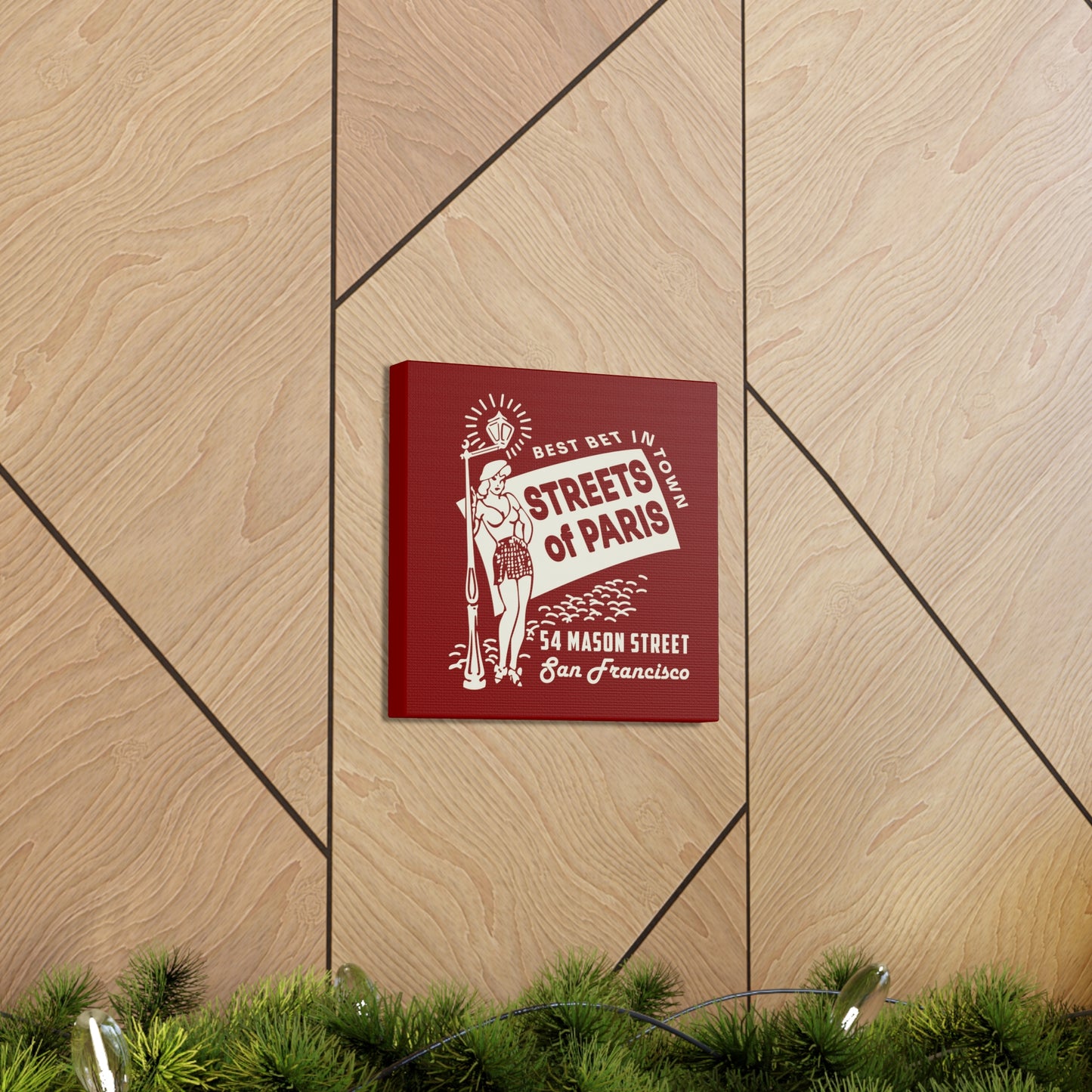 Streets of Paris  - Canvas Wall Art