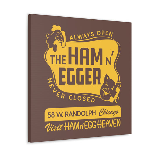 Ham n' Egger - Canvas Wall Art (Brown)