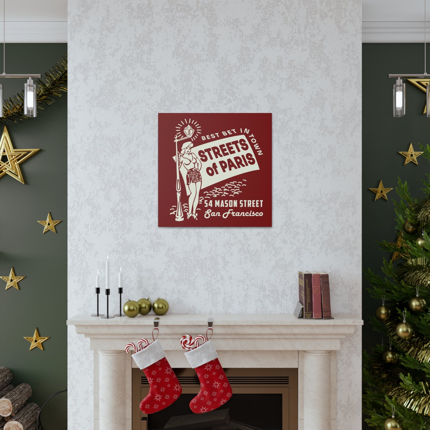Streets of Paris  - Canvas Wall Art