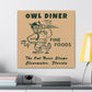 Owl Diner - Canvas Wall Art
