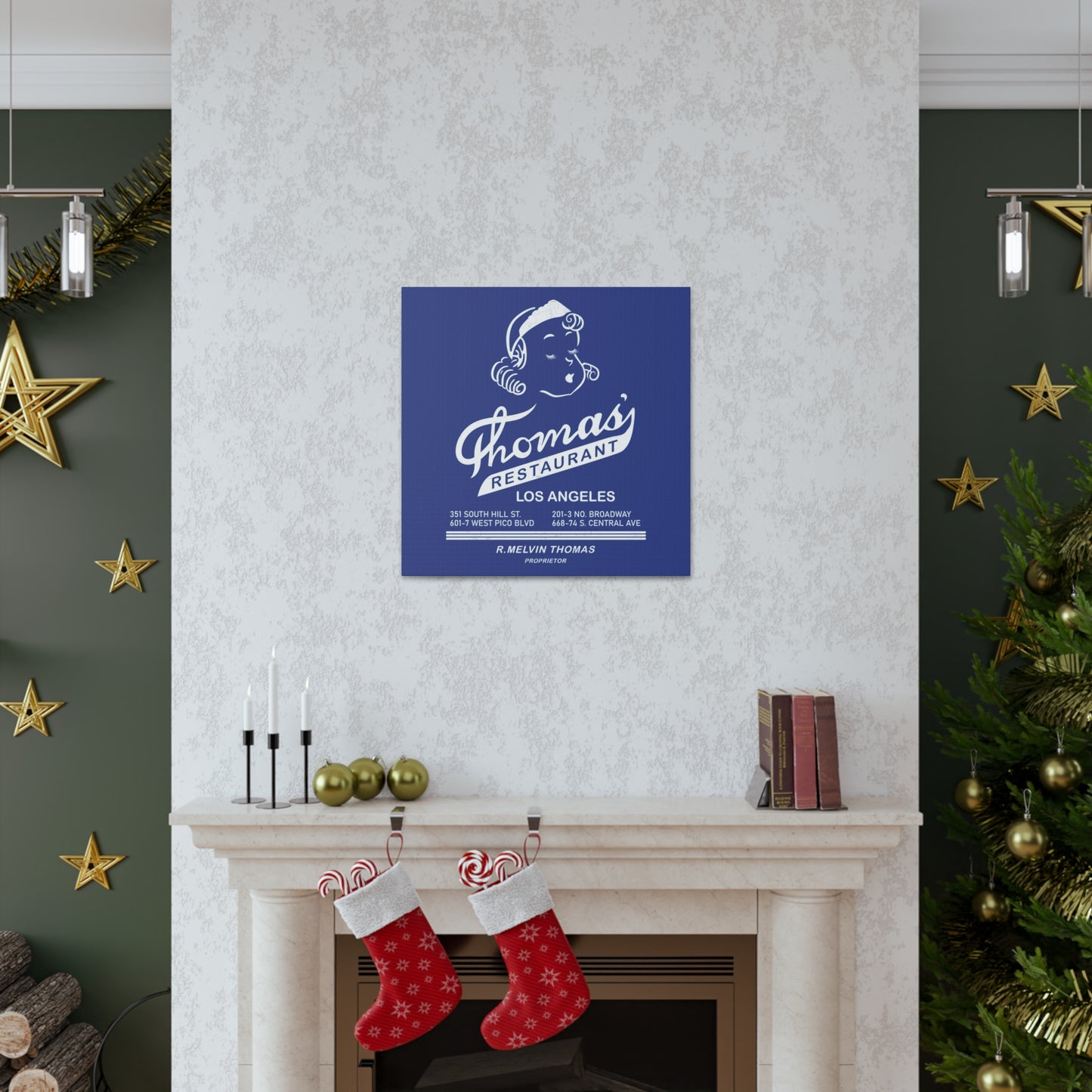 Thomas' Restaurant- Canvas Wall Art