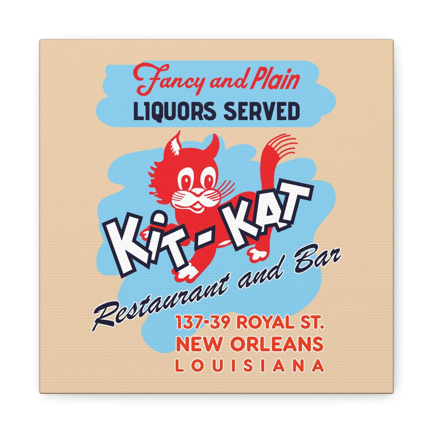 Kit Kat Restaurant & Bar - Canvas Wall Art