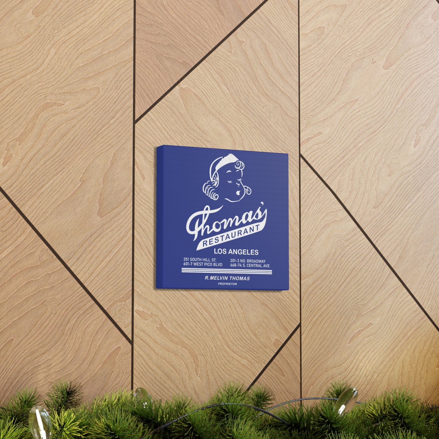 Thomas' Restaurant- Canvas Wall Art