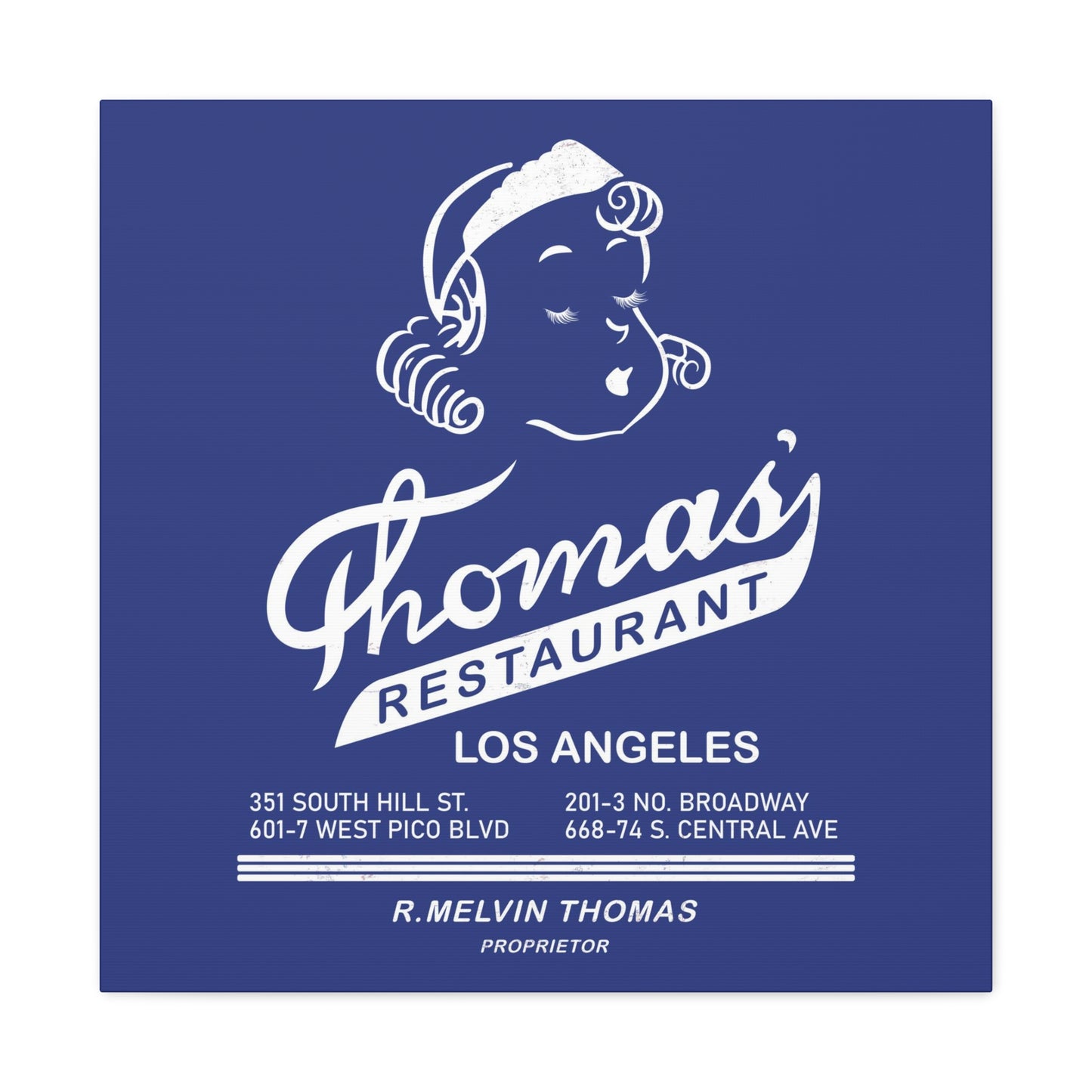 Thomas' Restaurant- Canvas Wall Art