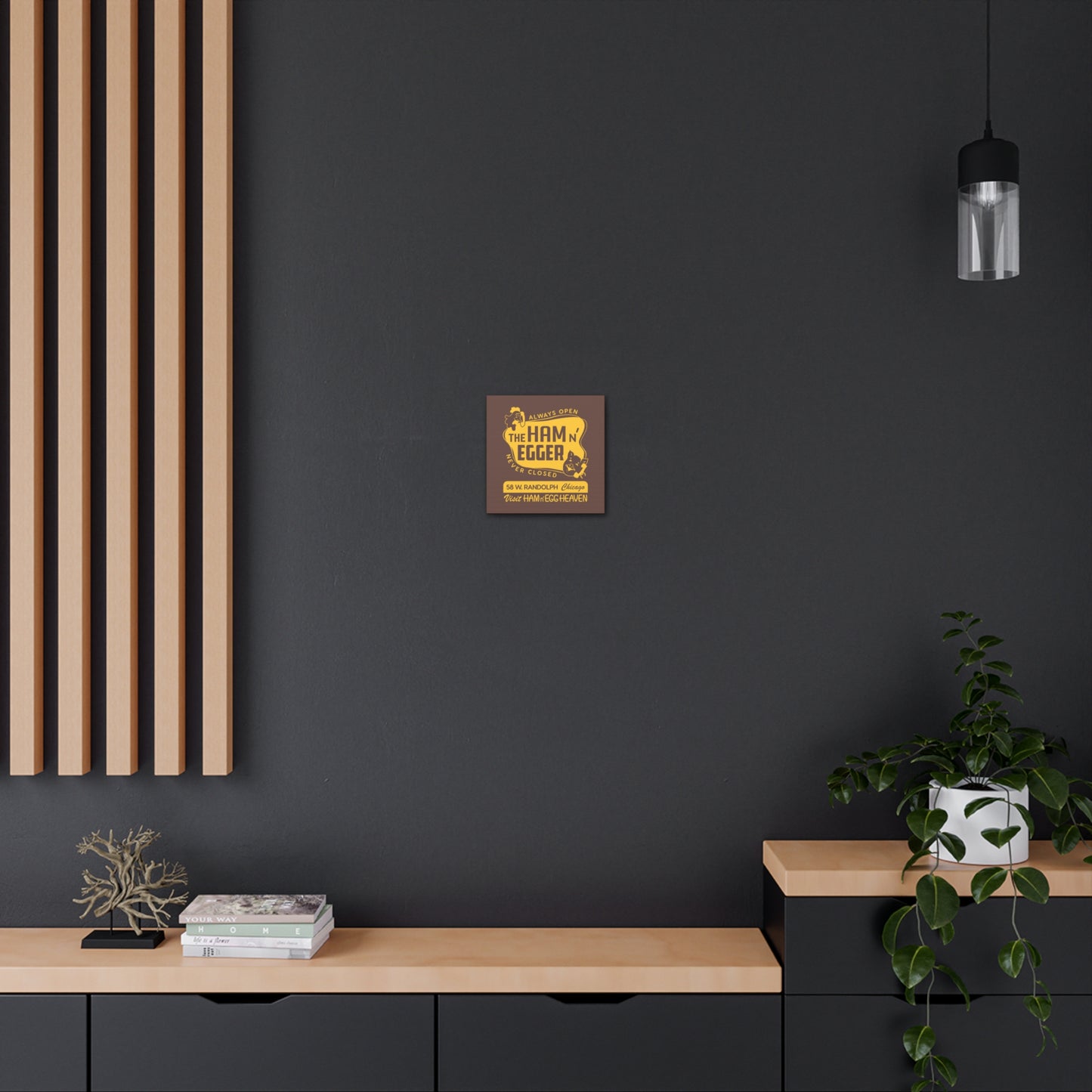 Ham n' Egger - Canvas Wall Art (Brown)