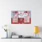 Ham n' Egger - Vintage Menu on Canvas