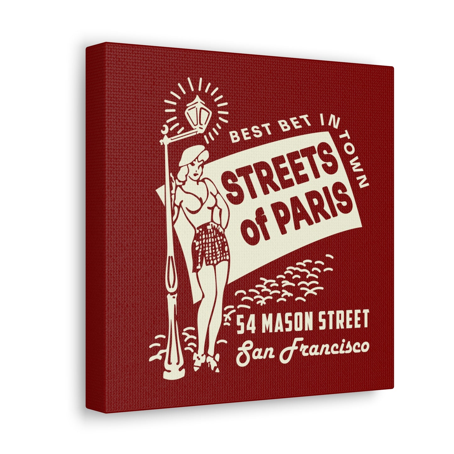 Streets of Paris  - Canvas Wall Art